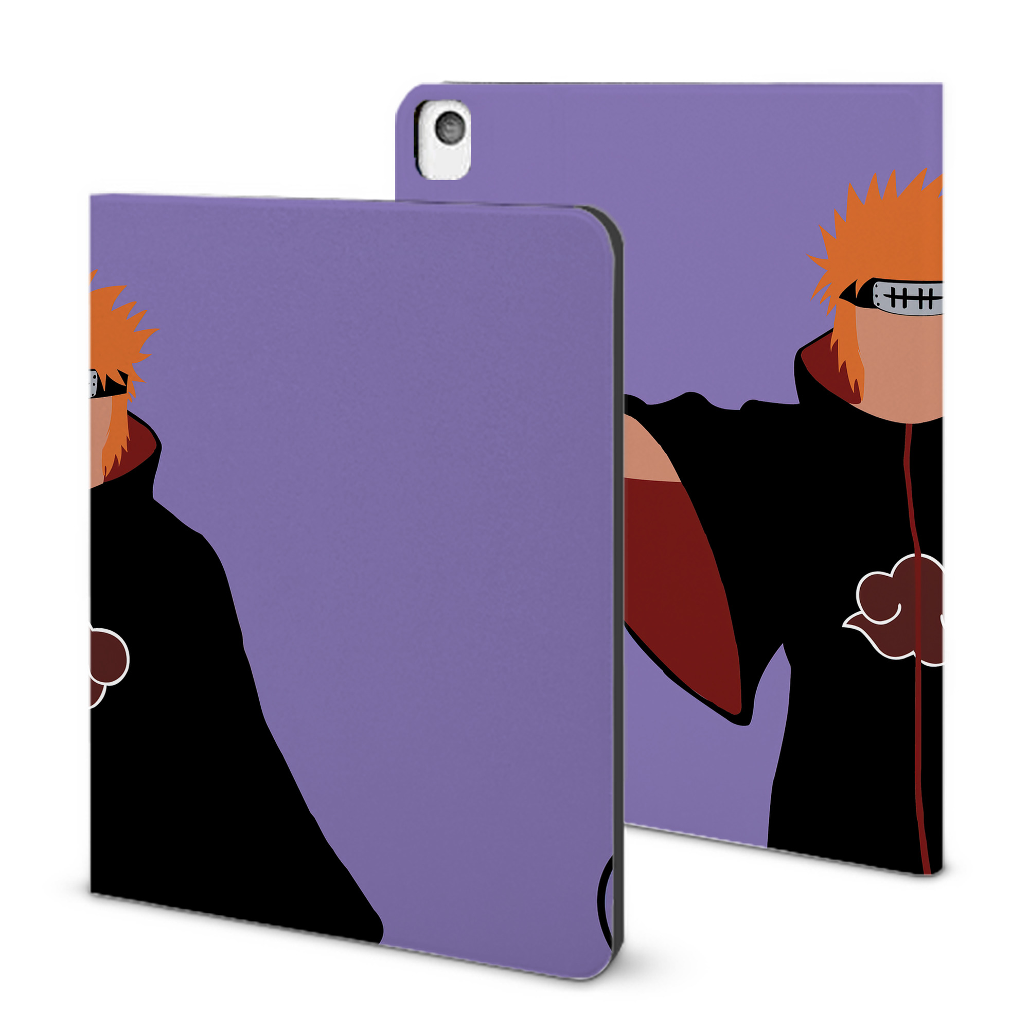 （画像用） NARUTO -ナルト- NARUTO -ナルト- 疾風伝 IPadケース ペンホルダー付き ブックスタイルデザイン